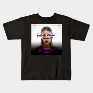 T-shirt woman glitch Kids T-Shirt